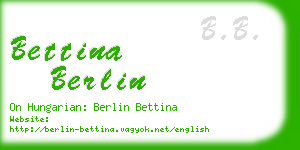 bettina berlin business card